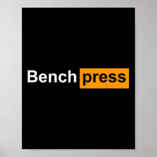 Póster Gimnasio De Prensa Gracioso De Bench