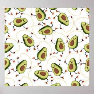 Póster Gimnasio del aguacate: Patrón de cosecha