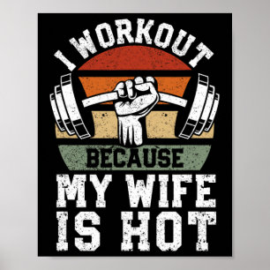 Póster Gimnasio divertido para amantes del fitness, me ej