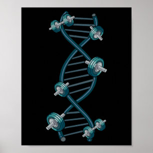 Póster Gimnasio Dna Weightrising