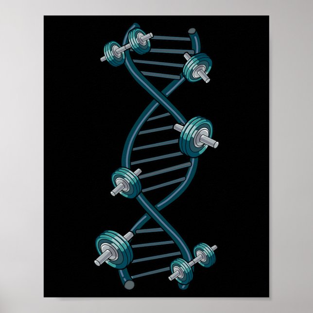 Póster Gimnasio Dna Weightrising (Frente)