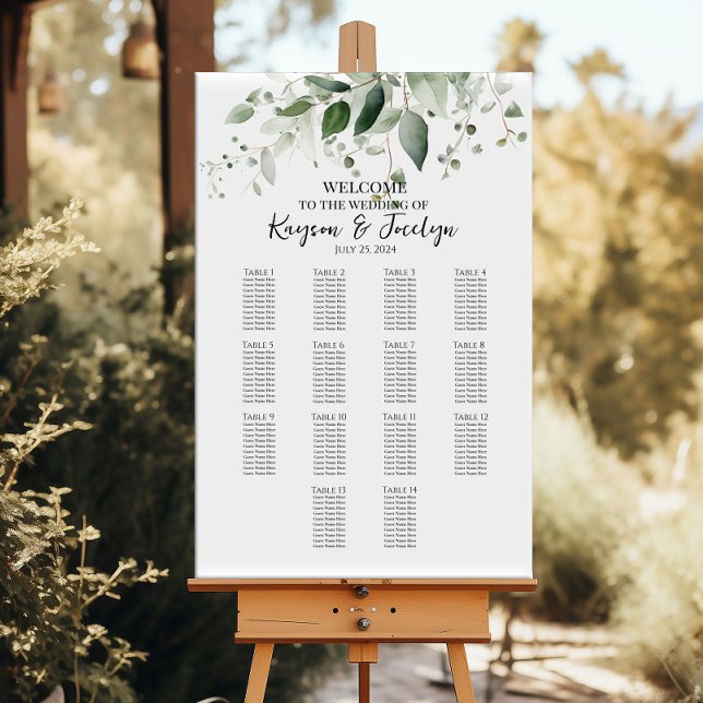 Póster Gimnasio elegante gráfico de asientos de bodas 14  (Subido por el creador)