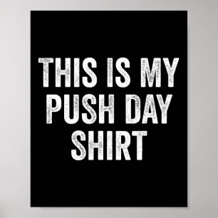 Póster Gimnasio Fitness Culturismo Este Es Mi Día de Empu
