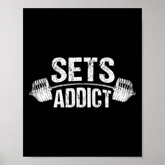 Póster Gimnasio Gimnasio Fitness Workout Lifover Set (Frente)