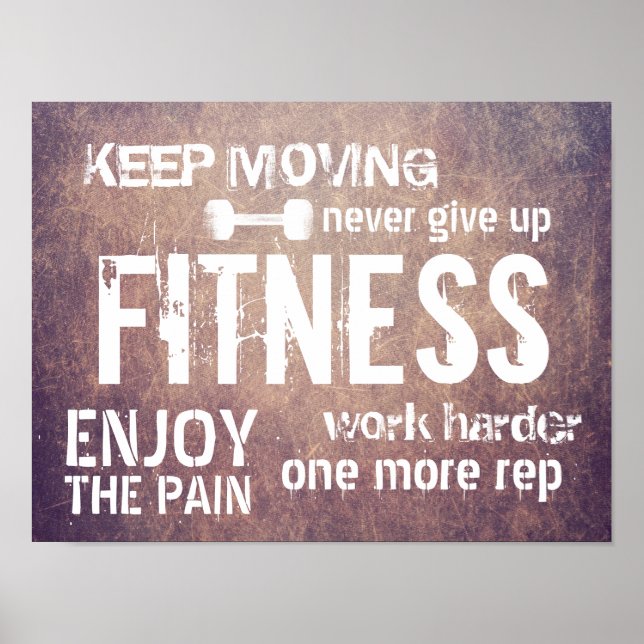 Póster Gimnasio Motivación Gimnasio Entrenador Personal G (Frente)