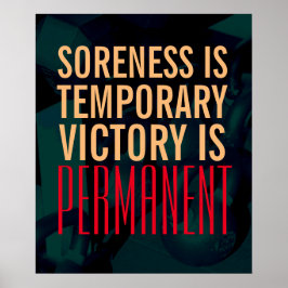 Póster Gimnasio musculación cubierta estilo inspiración