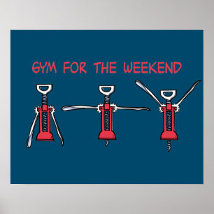 Póster Gimnasio para el fin de semana
