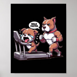 Póster Gimnasio Pit Bull Gym Fitness - Cuerpo de elevació