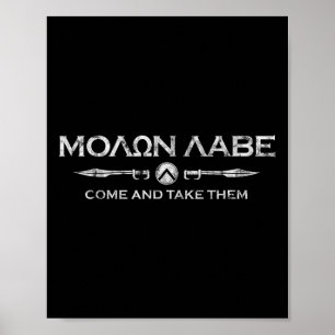 Póster Gimnasio Y Fitness Esparta - Molon Labe