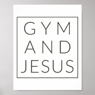 Póster Gimnasio y Jesús
