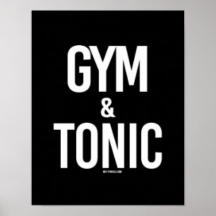 Póster Gimnasio y tónico --    Humor del gimnasio - .png