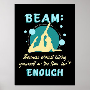 Póster Gimnasta En El Suelo