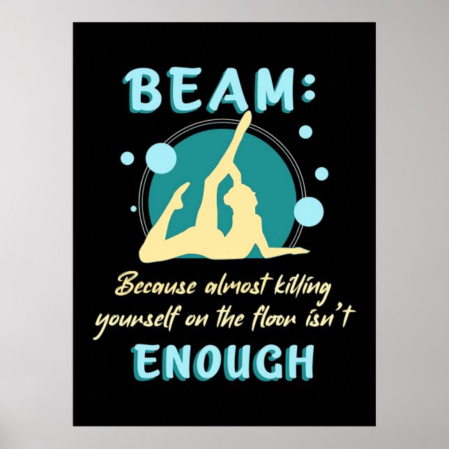 Póster Gimnasta En El Suelo (Frente)