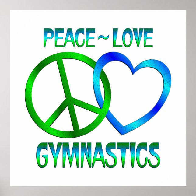 Póster GIMNASTICA De Amor Por La Paz (Frente)