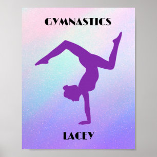 Póster GIMNASTICA DE RAINBOW Personalizada