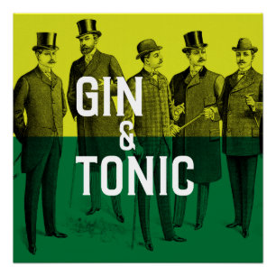 Póster Gin y Tonic