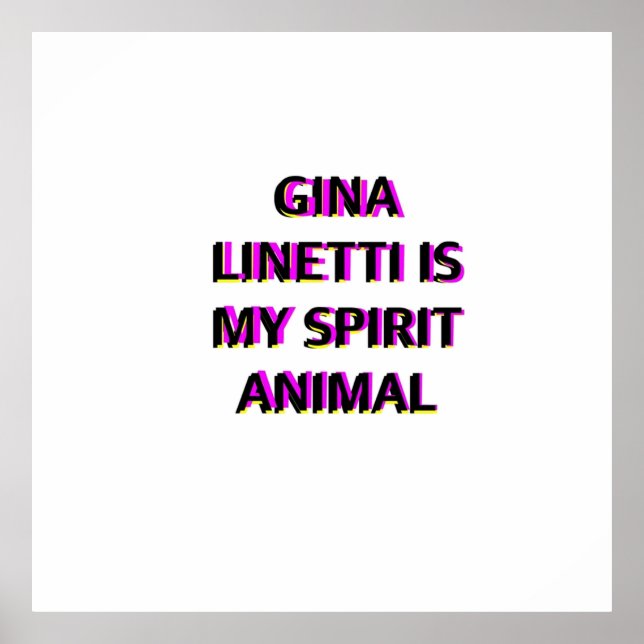 Póster Gina Linetti Brooklyn 99 Animal espiritual (Frente)