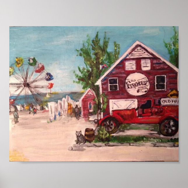 Póster "Ginebra en el lago, Ohio" de Willowcatdems (Frente)