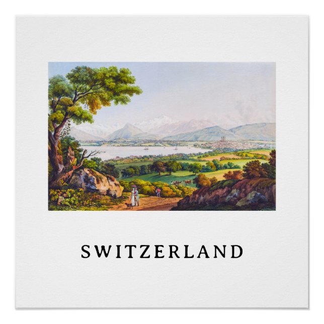 Póster Ginebra, Suiza (Anverso)