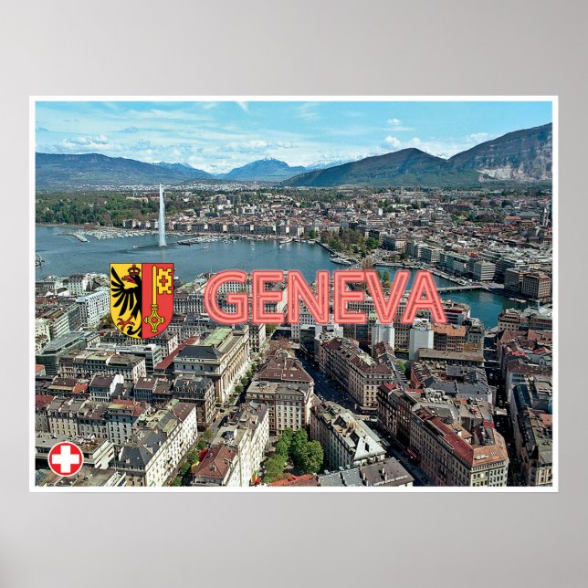 Póster Ginebra - Suiza (Frente)