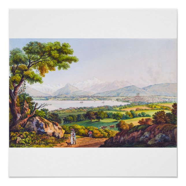 Póster Ginebra, Suiza (Anverso)