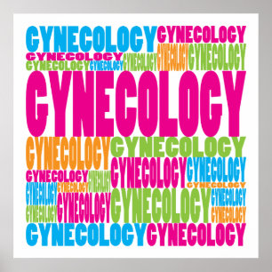 Póster Ginecología colorida