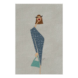 Póster Ginette en promenade Fashion