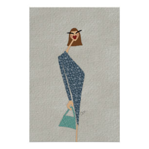 Póster Ginette en promenade Fashion