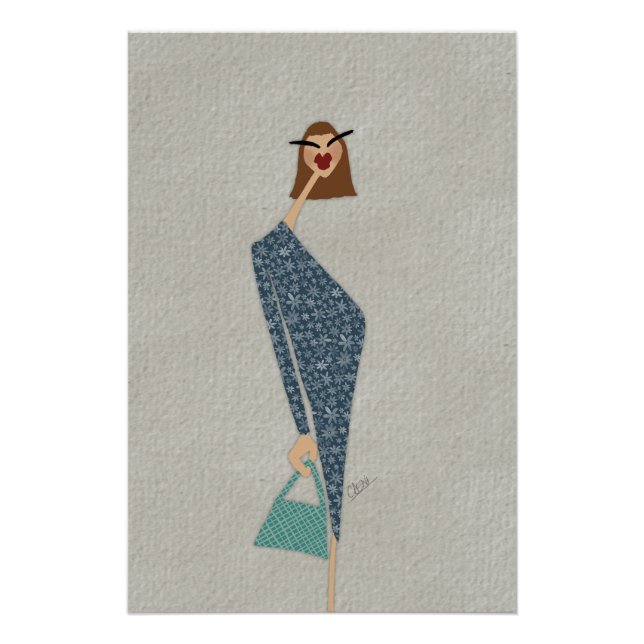 Póster Ginette en promenade Fashion (Anverso)