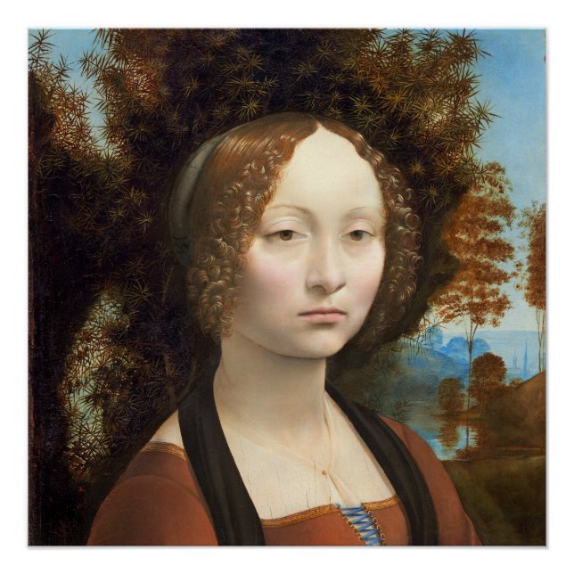 Póster Ginevra de' Benci, c. 1474 - 78 (Anverso)