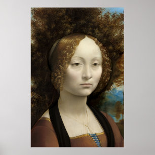 Póster Ginevra de' Benci de Leonardo Da Vinci