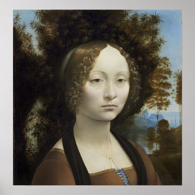 Póster Ginevra de' Benci de Leonardo da Vinci (Frente)