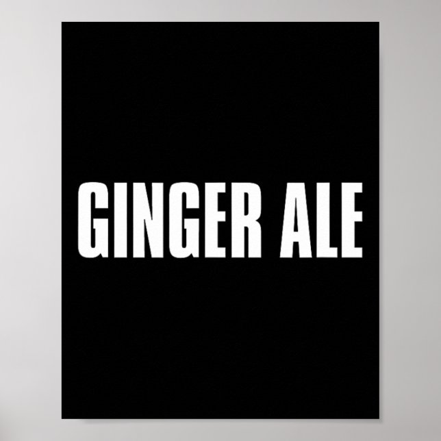 Póster Ginger Ale Thanksgiving Costume Funny Drinks And B (Frente)