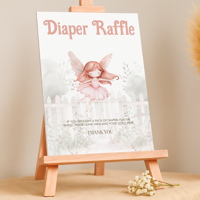 Póster Ginger Fairy Baby Shower Diaper Raffle Table Rótul (Subido por el creador)