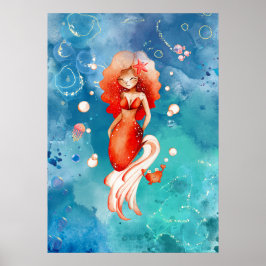 Póster Ginger la sirena