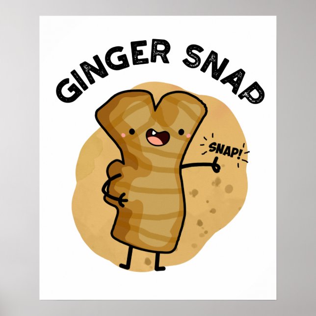 Póster Ginger Snap Funny Food Herb Spun (Frente)