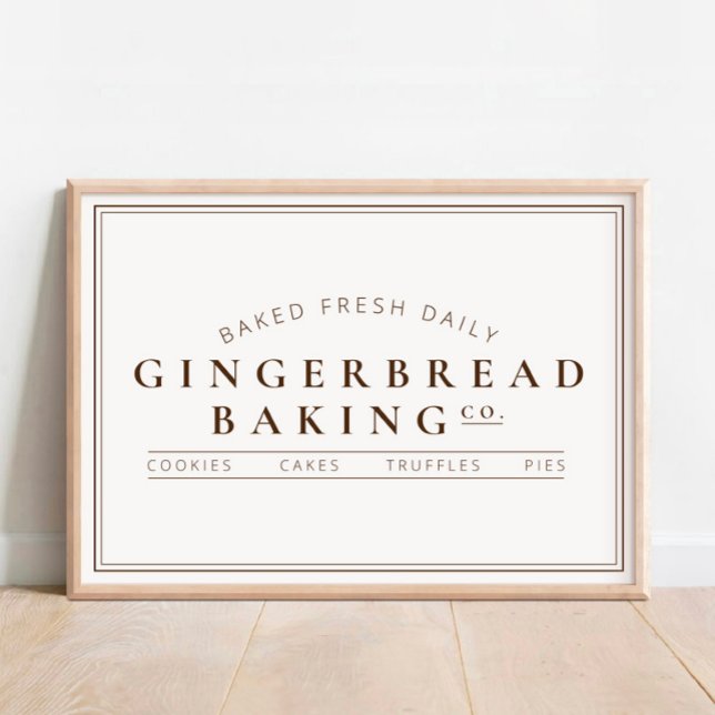 Póster Gingerbread Baking Co. Holiday Poster (Subido por el creador)