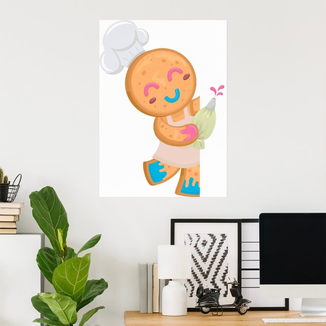 Póster Gingerbread Man Chef (Subido por el creador)