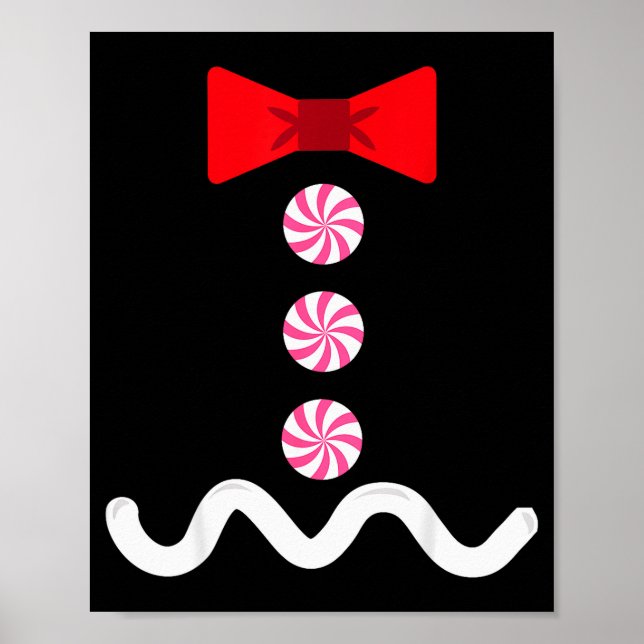 Póster Gingerbread Man Christmas Costume Cookie Baking  (Frente)