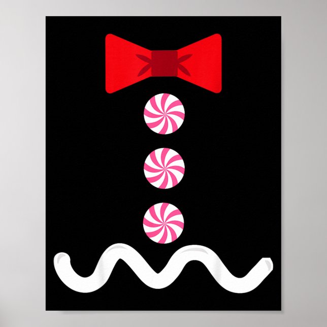 Póster Gingerbread Man Christmas Costume Cookie Baking  (Frente)