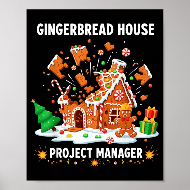 Póster Gingerbread Man Costume, Gingerbread House Project (Frente)