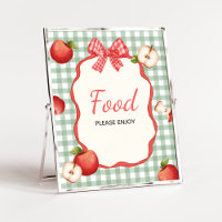Gingham Apple de nuestro Ojo Baby Shower Food