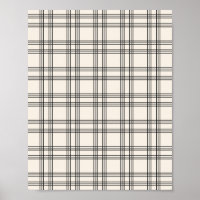 Gingham Blanco Negro Y Crema