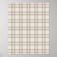 Gingham Marrón y Crema
