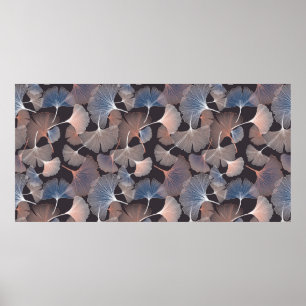 Póster Ginhko leave pattern