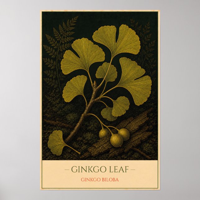 Póster Ginkgo Leaf (Frente)