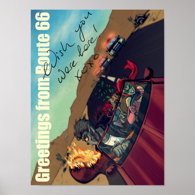 Póster Ginny & Clutch (Saludos desde la Ruta 66) (Frente)