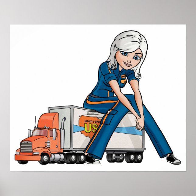 Póster Ginormica Susan Murphy de Monstruos contra Extranj (Frente)