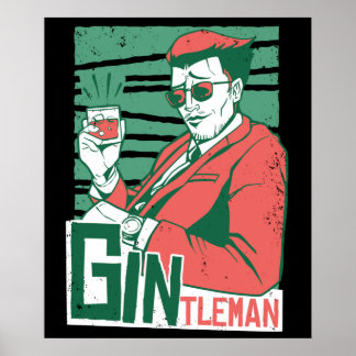 Póster Gintleman Gin Lovers