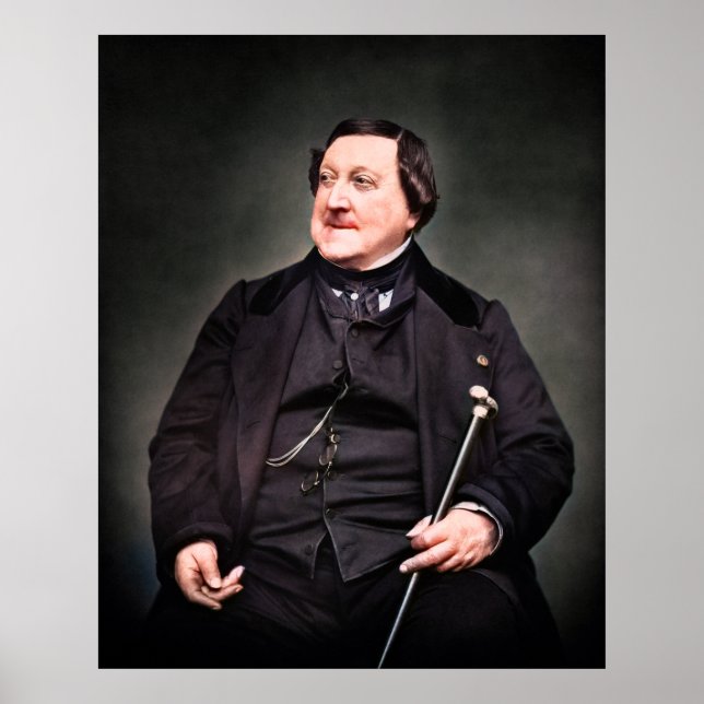 Póster Gioachino Rossini - Compositor (Frente)
